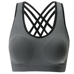 Women's Sports Bras High Impact Seamless Longline Sports Bra for Women Pack with Removable Pad Home Outfits
