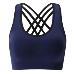 Women's Sports Bras High Impact Seamless Longline Sports Bra for Women Pack with Removable Pad Home Outfits