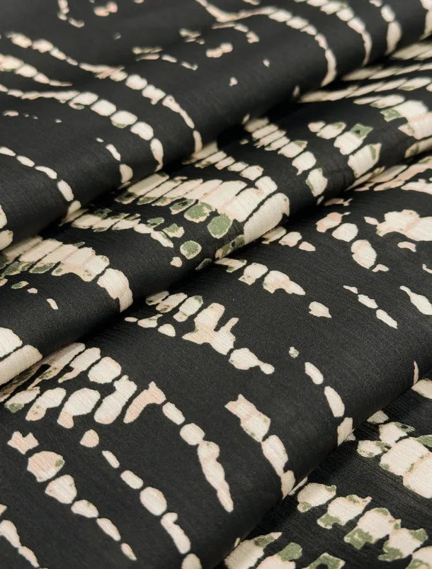 Women's Spotted Print Chiffon Shirt Lantern Sleeve Notched Collar Buttoned Blouse