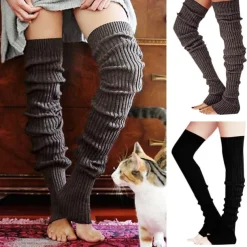 Women's Stockings Leg Warmers Boot Cuffs Party Gift Daily Retro Knit Cotton Casual Casual / Daily 1 Pair