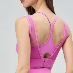 Women's Strap Tank Crew Neck Lightweight Comfortable Breathable Sporty Sleeveless Light Support Sports Solid Color Sports Bra Tank Top For Gym Workout Running Fitness Slim Activewear