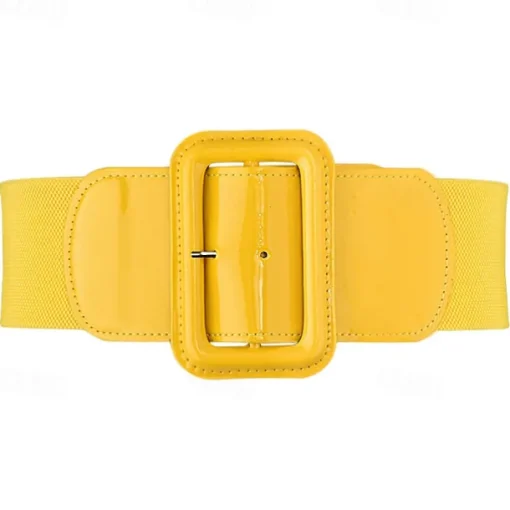 Women's Stretchy Belt 1950s Grease Outfits 3 Inch Wide Elastic Belts