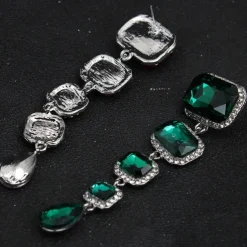 Women's Stud Earrings Drop Earrings Hoop Earrings Retro Drop Elegant Vintage Fashion Stylish Luxury Modern Earrings Jewelry Champagne / Red / Blue For Wedding Party Anniversary Valentine's Day