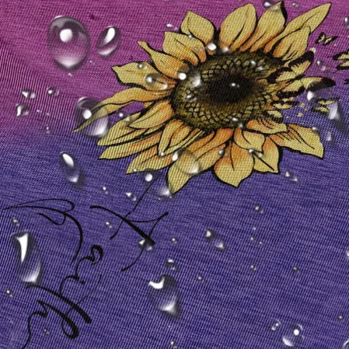Women's Sunflower Print Crossbody Bag - Large Capacity Waterproof Fabric Shoulder Bag with Adjustable Shoulder Strap, Inspired "Faith" Design, Suitable for Leisure, Travel and Daily Use
