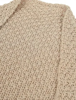 Women's Sweater Cardigan Casual Soft Pure Color Ribbed Open Front Knitted Batwing Sleeve Long Sleeve Regular Tops Knit Outdoor Daily Weekend Black Pink Fall Winter