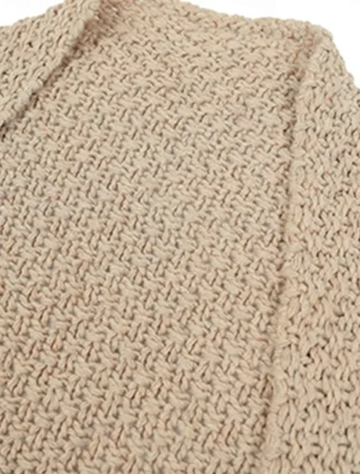 Women's Sweater Cardigan Casual Soft Pure Color Ribbed Open Front Knitted Batwing Sleeve Long Sleeve Regular Tops Knit Outdoor Daily Weekend Black Pink Fall Winter