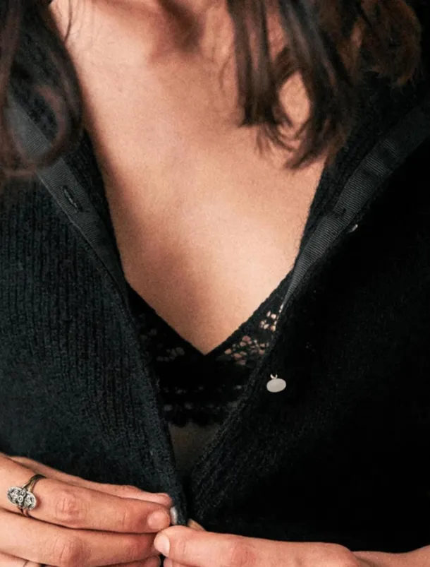 Women's Sweater Cardigan Elegant Fashion Streetwear Pure Color Crew Neck Pocket Buttons Knitted Long Sleeve Regular Tops Knit Outdoor Daily Weekend Black Blue Fall Winter