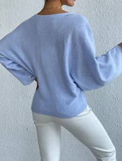 Women's Sweater Daily Casual Floral Graphic Print Crew Neck Knitted Long Sleeve Long Tops Knit Home Work Daily Pink Blue Fall Winter