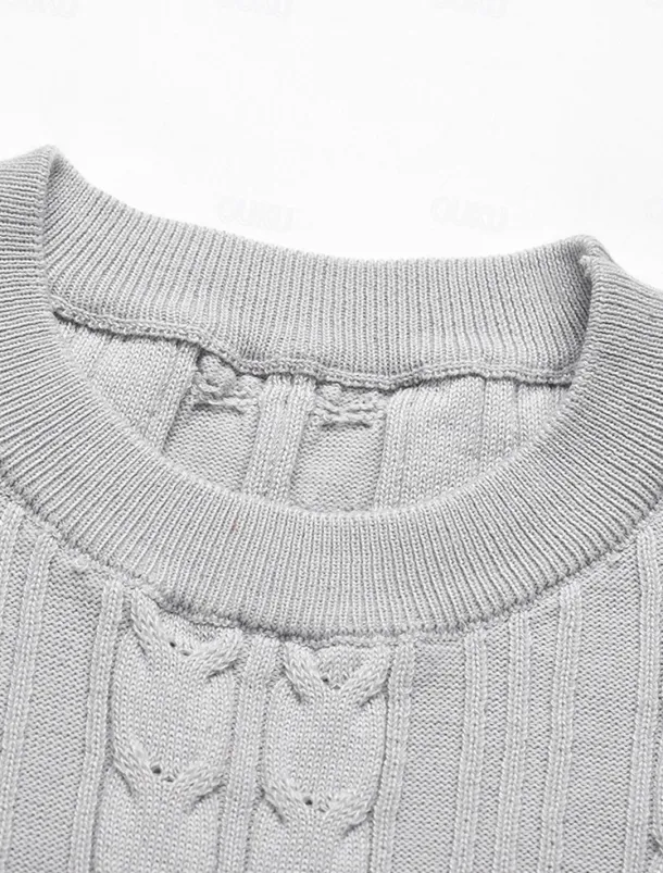 Women's Sweater Dress Knit Dress Jumper Dress Midi Dress Knitwear Fashion Daily Pure Color Outdoor Daily Vacation Going out Crew Neck Long Sleeve Tie Front Ruched 2023 Regular Fit Black Red Green S M