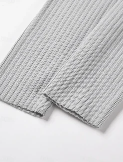 Women's Sweater Dress Knit Dress Jumper Dress Midi Dress Knitwear Fashion Daily Pure Color Outdoor Daily Vacation Going out Crew Neck Long Sleeve Tie Front Ruched 2023 Regular Fit Black Red Green S M