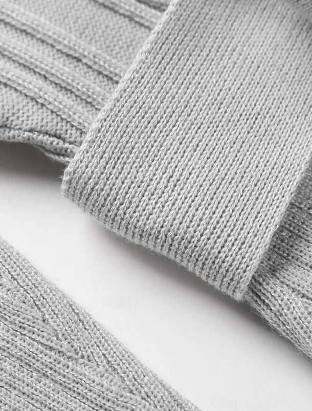 Women's Sweater Dress Knit Dress Jumper Dress Midi Dress Knitwear Fashion Daily Pure Color Outdoor Daily Vacation Going out Crew Neck Long Sleeve Tie Front Ruched 2023 Regular Fit Black Red Green S M