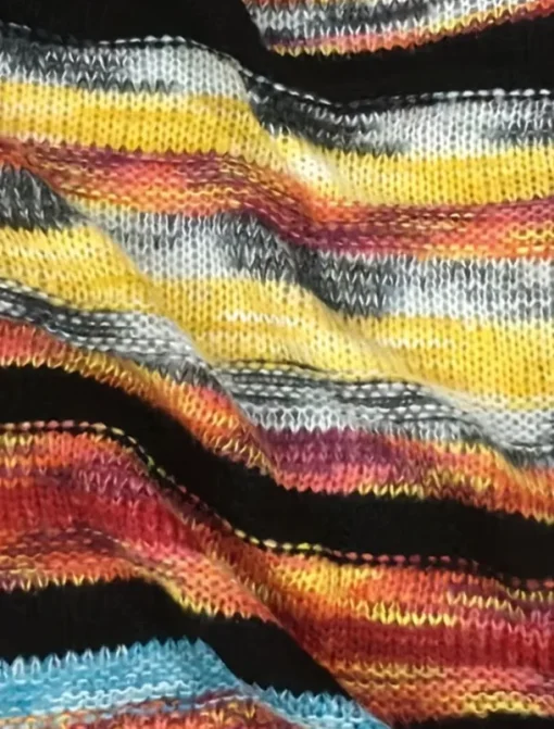 Women's Sweater Striped Cardigan Open Front Ribbed Knit Pocket Knitted Fall Winter Outdoor Daily Weekend Casual Soft Long Sleeve Red Blue