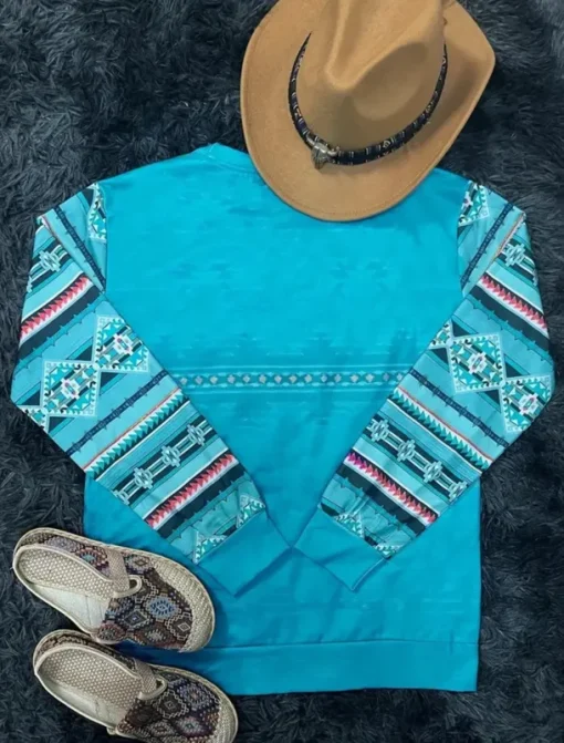 Women's Sweatshirt Tribal Street Dailywear Print Vintage Ethnic Casual Crew Neck Long Sleeve Micro-elastic Fall Winter Comfrt Breathable Soft Fabric
