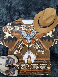 Women's Sweatshirt Tribal Street Dailywear Print Vintage Casual Crew Neck Long Sleeve Micro-elastic Fall Winter Comfrt Breathable Soft Fabric