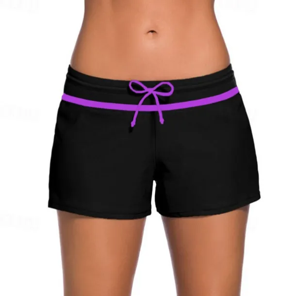 Women's Swim Trunks Swim Shorts Breathable Bottoms Swimming Beach Water Sports Patchwork Summer