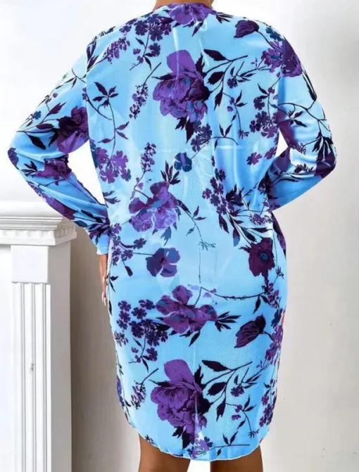 Women's Swimwear Bikini Three Piece Rash Guard Cheeky Swimsuit Backless Slim Vacation Beach Wear Floral Halter Neck Long Sleeve Bathing Suits