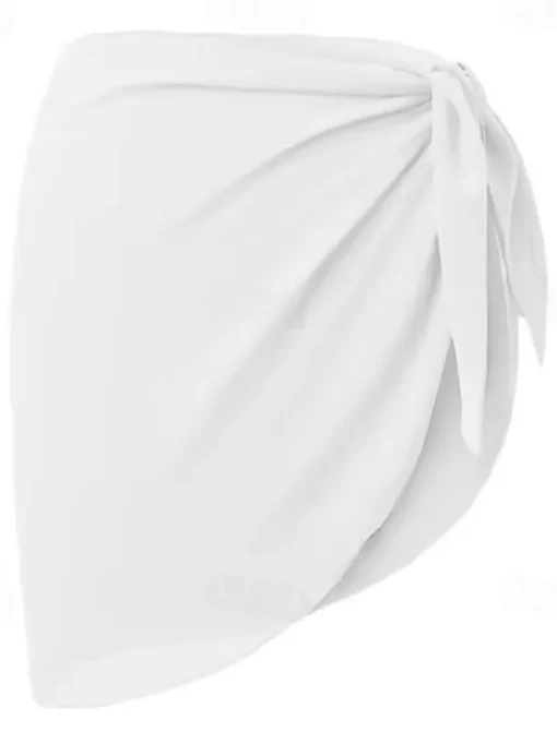 Women's Swimwear Cover Up Swimsuit Vacation Fashion Solid Color Sleeveless Bathing Suits