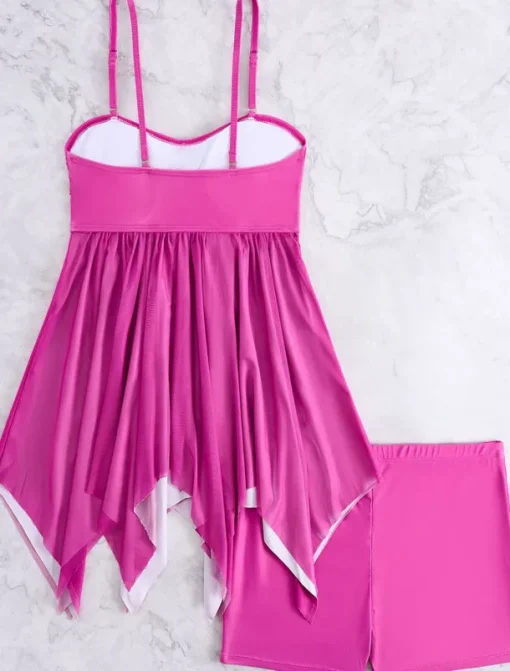 Women's Swimwear Swimdresses One Piece Tankini Swimsuit Backless High Waist Slim Vacation Beach Wear Solid Color U Neck Sleeveless Bathing Suits