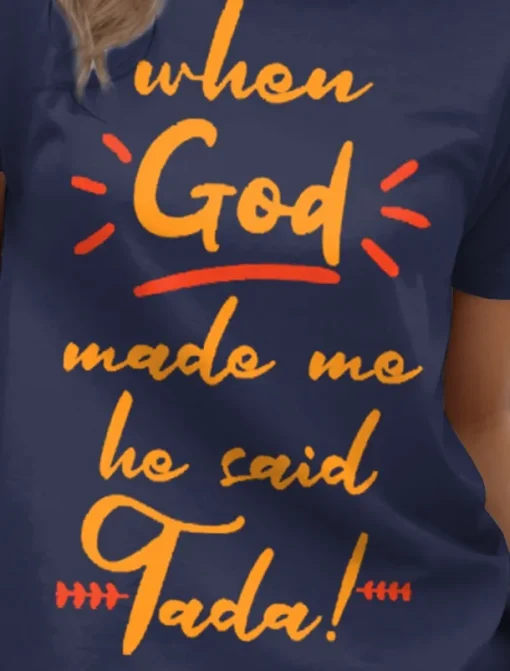 Women's T Shirt Graphic Letter Casual Short Sleeve Round Neck Regular Tops Daily Weekend Print Black Royal Blue Blue Green Summer Spring
