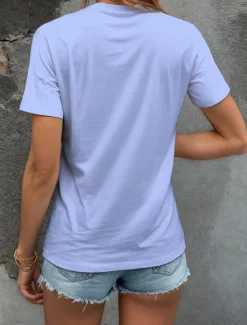 Women's T Shirt Heart Floral Graphic Vintage Stylish Classic Short Sleeve Crew Neck Round Neck Regular Tops Daily Going out Weekend Print Black White Yellow Pink Blue Summer Spring Fall