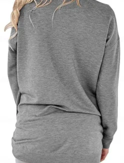 Women's T Shirt Plain Stylish Classic Modern Short Sleeve Crew Neck Regular Tops Daily Weekend Pocket Red Blue Purple Gray Summer Spring Fall