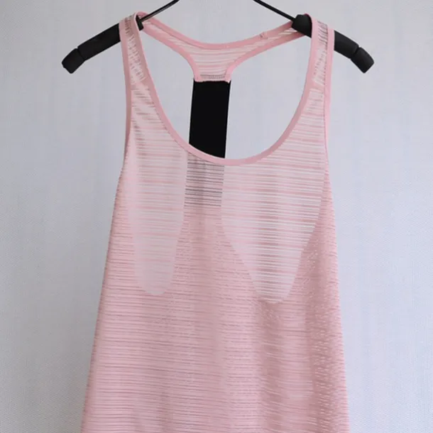 Women's Tank Top Quick Dry Comfortable Breathable Open Back Sleeveless Sports Solid Color Top For Gym Workout Fitness Yoga Activewear