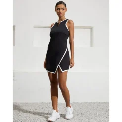 Women's Tennis Dress Golf Dress White Sleeveless Dress Ladies Golf Attire Clothes Outfits Wear Apparel