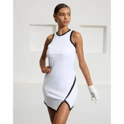 Women's Tennis Dress Golf Dress White Sleeveless Dress Ladies Golf Attire Clothes Outfits Wear Apparel