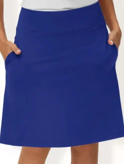 Women's Tennis Skirts Golf Skirts 19inch Pickleball Dark Pink Black White Sun Protection Tennis Clothing Ladies Golf Attire Clothes Outfits Wear Apparel