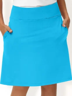 Women's Tennis Skirts Golf Skirts 19inch Pickleball Dark Pink Black White Sun Protection Tennis Clothing Ladies Golf Attire Clothes Outfits Wear Apparel