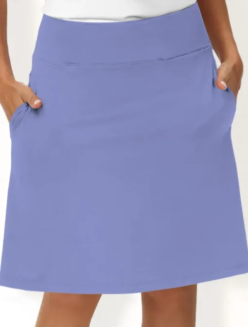 Women's Tennis Skirts Golf Skirts 19inch Pickleball Dark Pink Black White Sun Protection Tennis Clothing Ladies Golf Attire Clothes Outfits Wear Apparel