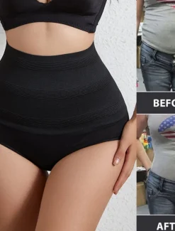 Women's Thong Shapewear High Waist Cincher Body Shaper Tummy Control Panties Slimming Briefs Home Outfits