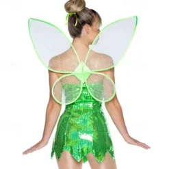 Women's Tinker Bell Fairy Dress Cosplay Costume Fairy Wings For Halloween Carnival Sexy Costume Adults' Dress