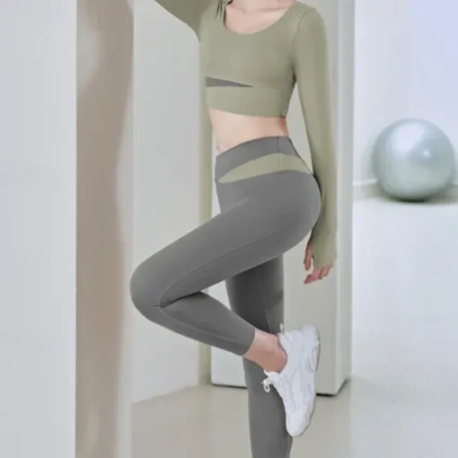 Women's Tracksuit Activewear Set 2 Piece Casual Long Sleeve High Waist Breathable Soft Fitness Gym Workout Running Sportswear Activewear Solid Colored Black Light Green Blue