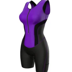 Women's Triathlon Tri Suit Sleeveless Mountain Bike MTB Road Bike Cycling Forest Green Black Pink Bike UV Resistant Breathable Quick Dry Spandex Sports Solid Color Patterned Geometic Clothing Apparel