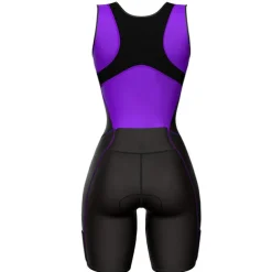 Women's Triathlon Tri Suit Sleeveless Mountain Bike MTB Road Bike Cycling Forest Green Black Pink Bike UV Resistant Breathable Quick Dry Spandex Sports Solid Color Patterned Geometic Clothing Apparel