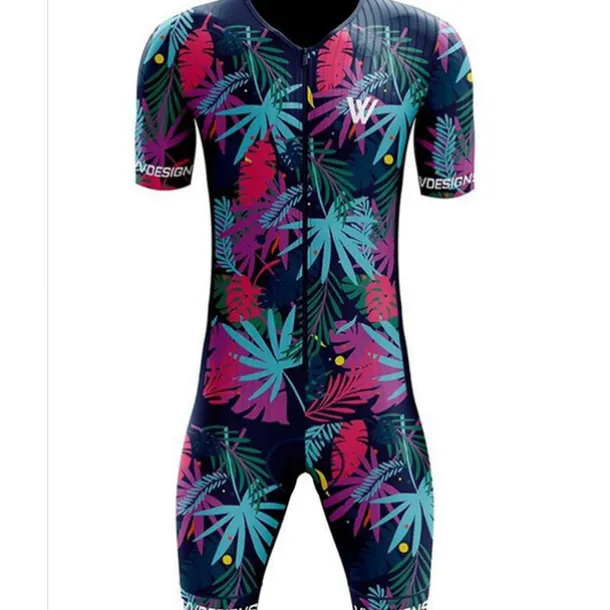 Women's Triathlon Tri Suit Short Sleeve Cycling Jersey with Shorts Summer Polyester Dark Grey Mineral Green Red and White Bike Clothing Suit Breathable Quick Dry Sweat wicking Sports Mountain Bike