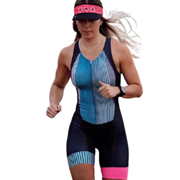 Women's Triathlon Tri Suit Sleeveless Mountain Bike MTB Road Bike Cycling White Black Red Patchwork Bike Clothing Suit Breathable Quick Dry Back Pocket Sweat wicking Spandex Sports Patchwork