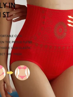 Women's Tummy Control Thong Shapewear for Women High Waist Shaping Panties Mesh Girdle Seamless Slimming Body Shaper Underwear Home Outfits