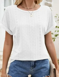 Women's Tunic Dressy Tops Bohemia Tropical Fashion Short Sleeve Square Neck Regular Tops Vacation Daily Weekend Black White Pink Blue Summer