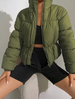 Women's Tunic Dressy Tops Solid Color Elegant Daily Long Sleeve V Neck Army Green Spring Fall Winter