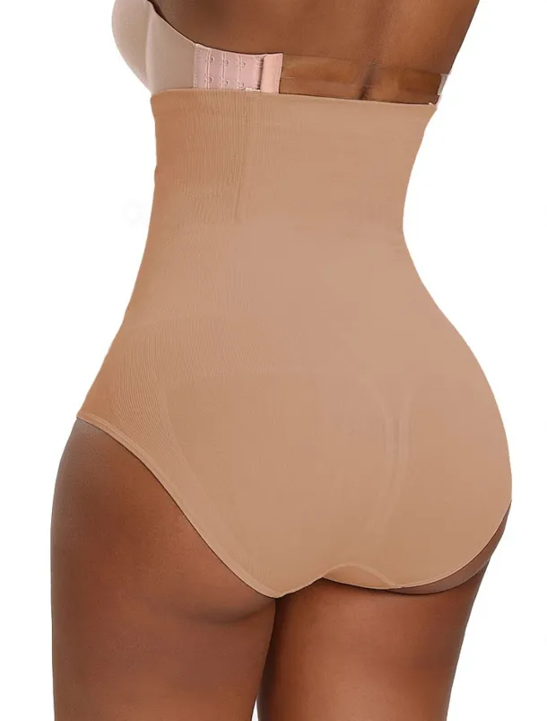 Women's Underwear Shorts Shapewear Fashion Shapewear Corsets Short High Waist Plain Tummy Control Butt Lift Comfort High Elasticity Casual Daily skin Black (BLACK) Slim