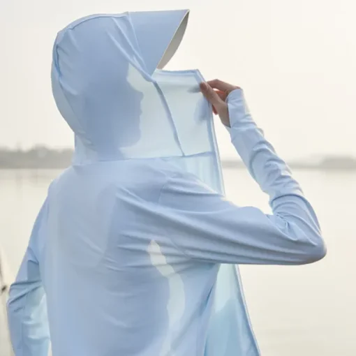 Women's UPF 50+ UV Sun Protection Zip Up Hoodie Long Sleeve Fishing Running Hiking Jacket Summer Outdoor Ventilation Ultraviolet Resistant Front Zipper Stretchy Jacket Climbing Beach Camping Caving
