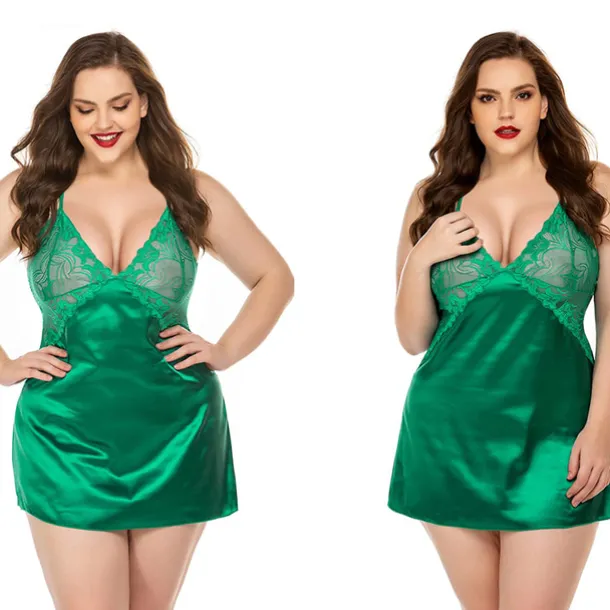 Women's Valentine Night Dress Sexy Lingerie Lace Babydoll Slips Nightwear Home Solid Colored Soft Sweet Light Blue Pink Strap Winter Home Outfits Date Night Outfit