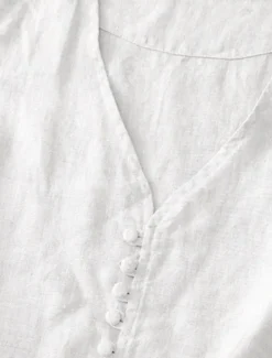 Women's Vest Comfortable Breathable Pocket Buttons Casual Plain Vacation Street Casual Daily Wear Single Breasted Short V Neck Regular Fit Sleeveless Outerwear White Khaki Beige Summer Spring