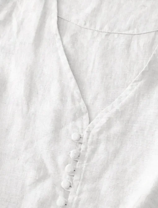 Women's Vest Comfortable Breathable Pocket Buttons Casual Plain Vacation Street Casual Daily Wear Single Breasted Short V Neck Regular Fit Sleeveless Outerwear White Khaki Beige Summer Spring