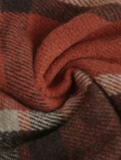 Women's Vest Outdoor Street Daily Wear Fall Winter Long Coat Regular Fit Thermal Warm Breathable Stylish Casual Jacket Sleeveless Stripes and Plaid with Pockets Coffee