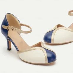 Women's Vintage Green & Gold Suede T-Strap Heels, Retro-Inspired Fashion Shoes for Special Occasions and Everyday Elegance