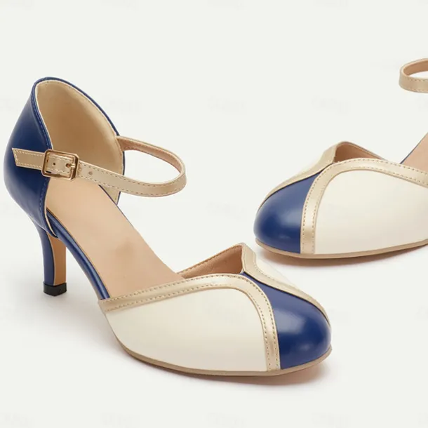 Women's Vintage Green & Gold Suede T-Strap Heels, Retro-Inspired Fashion Shoes for Special Occasions and Everyday Elegance