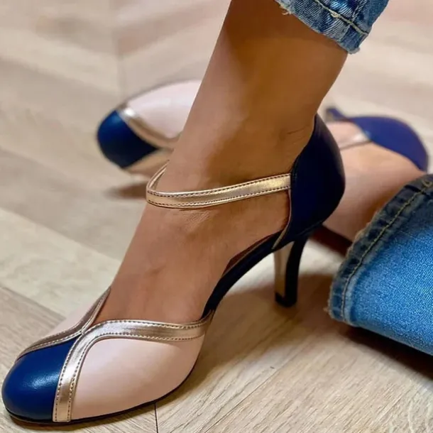 Women's Vintage Green & Gold Suede T-Strap Heels, Retro-Inspired Fashion Shoes for Special Occasions and Everyday Elegance